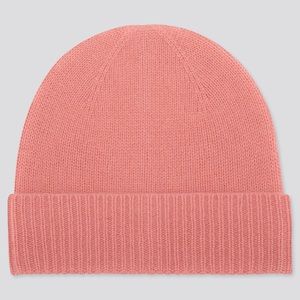 Uniqlo 100% Cashmere Hat and Scarf - Pink